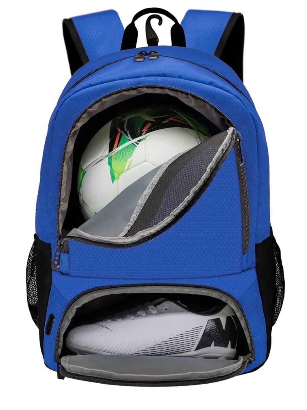 Nwt- MKOUR- Blue Sports Backpack for youth - Durable Athletic Daypack